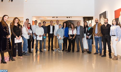 Vernissage à Casablanca d’une exposition collective d’artistes peintres marocains et étrangers