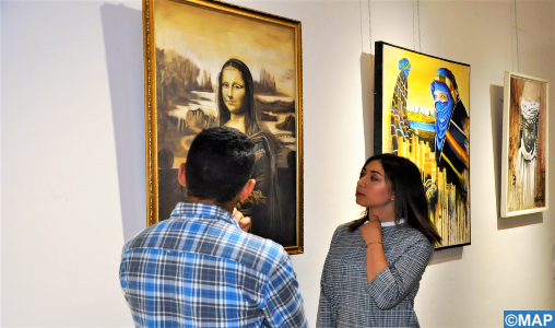 Vernissage d’une exposition collective d’artistes peintres de la région Béni Mellal-Khénifra