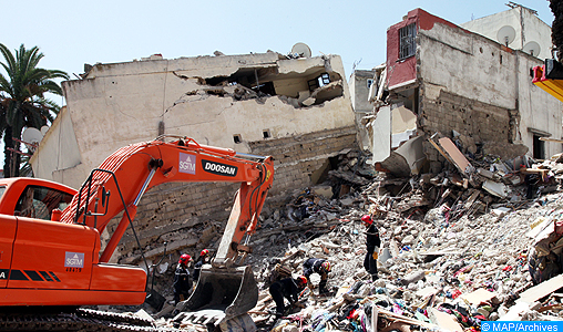 Tanger: Un ouvrier légèrement blessé dans l’effondrement partiel d’un chantier de construction