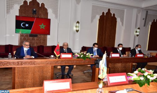 M.Talbi Alami s’entretient avec le président du Conseil national des libertés publiques et des droits de l’Homme de Libye