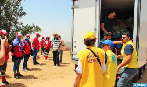 Incendies de forêts à Larache: Lions Club Maroc distribue des aides en nature à 600 familles sinistrées