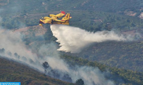 Province de Khénifra : les feux de forêt de “Jbal Ammar Teskart” et “Bouidar” complètement circonscrits