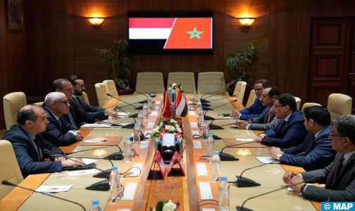 M. Talbi Alami s’entretient avec le ministre yéménite des Affaires Étrangères