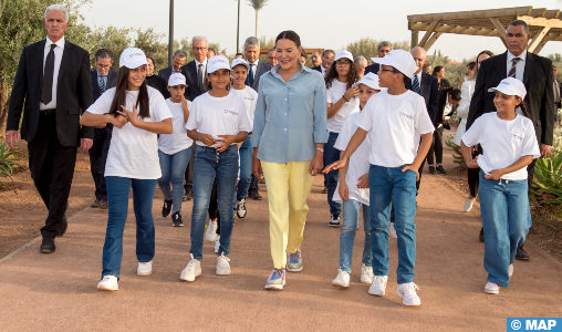 SAR la Princesse Lalla Hasnaa inaugure à Marrakech le Parc de l’Oliveraie de “Ghabat Chabab”