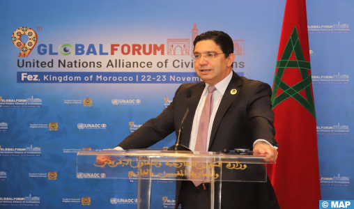 Fès: série d’entretiens de M. Bourita en marge du 9ème Forum de l’Alliance des civilisations