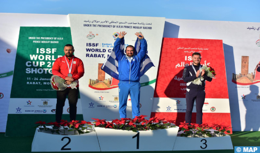 Coupe du monde de tir sportif (skeet): le Grec Nikolaos Mavrommatis et l’Américaine Kimberly Rhode remportent l’or