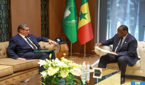Le Président Macky Sall reçoit M. Aziz Akhannouch, porteur d’un message de SM le Roi