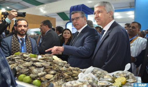 Inauguration officielle du 6ème Salon International Halieutis à Agadir.