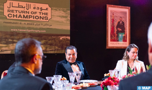 SAR le Prince Moulay Rachid préside le dîner de gala offert par SM le Roi à l’occasion de la 47ème édition du Trophée Hassan II de Golf et de la 26ème édition de la Coupe Lalla Meryem