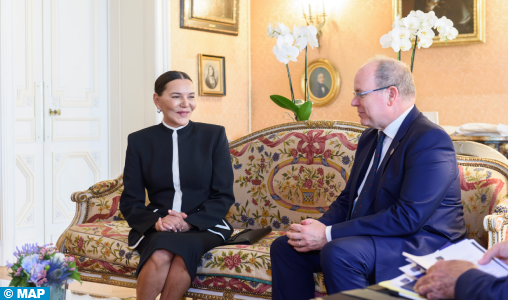SAR la Princesse Lalla Hasnaa s’entretient avec SAS le Prince Albert II de Monaco