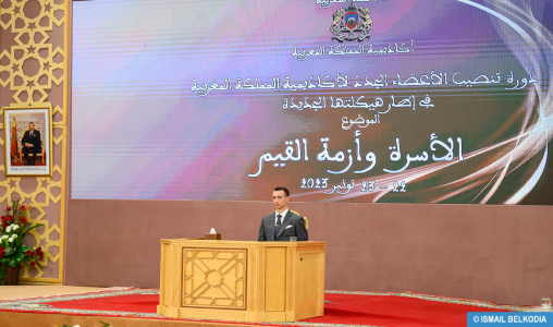 SAR le Prince Héritier Moulay El Hassan préside la session d’installation des nouveaux membres de l’Académie du Royaume du Maroc sous sa nouvelle configuration