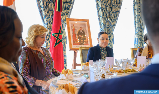 SAR la Princesse Lalla Asmae préside un déjeuner offert par SM le Roi en l’honneur de la Première Dame de Côte d’Ivoire Mme Dominique Ouattara