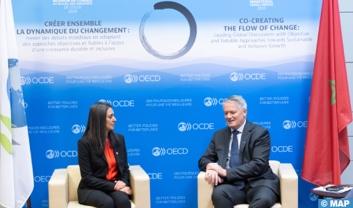 Paris: Mrs.  Nadia Fettah meets with the Secretary General of the OECD