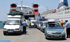 217 ألف و600 من أفراد الجالية المغربية بالخارج غادروا المغرب عبر ميناء طنجة المتوسط ما بين 21 و30 غشت