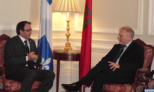 كريم غلاب يتباحث مع الوزير الكيبيكي للعلاقات الدولية والفرنكفونية