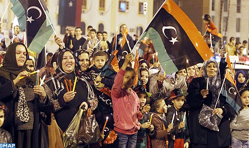 الليبيون يحيون الذكرى الثالثة لثورة 17 فبراير في أجواء احتفالية