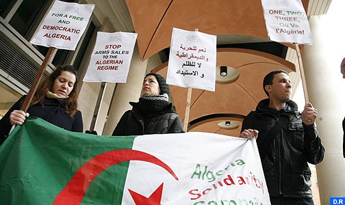 مظاهرة بلندن للتنديد بانتهاكات حقوق الانسان في الجزائر