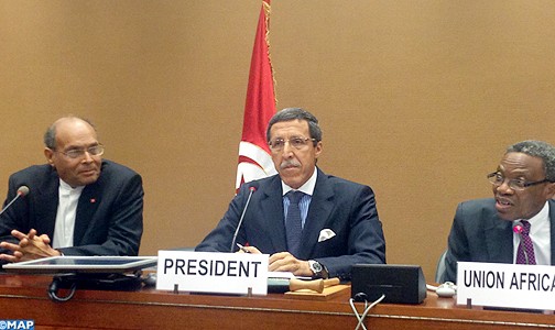 السيد هلال يلتقي الرئيس التونسي في إطار المجموعة الإفريقية بجنيف