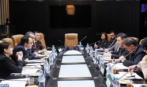 السيد كريم غلاب يتباحث بالرباط مع أعضاء اللجنة البرلمانية المختلطة المغرب-الاتحاد الأوروبي