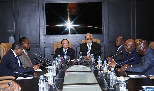 السيد محمد يتيم يتباحث مع رئيس مجلس الشيوخ الكونغولي