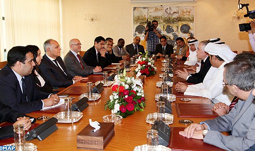 تطورات الوضع في العالم العربي محور لقاء السيد مزوار مع مجموعة من سفراء البلدان العربية المعتمدين في المغرب