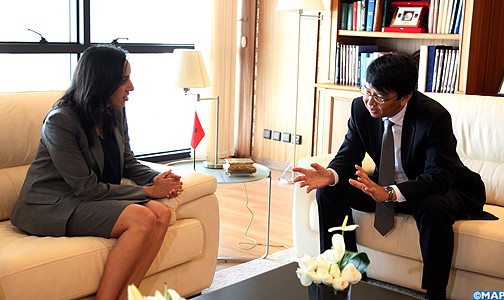 السيدة بوعيدة تتباحث مع رئيس المنظمة اليابانية للتجارة الخارجية حول سبل تعزيز التعاون