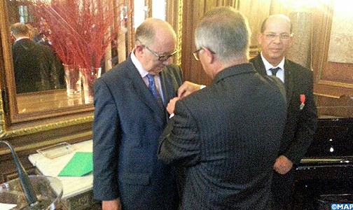 سفير المغرب بباريس يسلم وسامين ملكيين للسيدين غابرييل مالكا وسعيد العسري