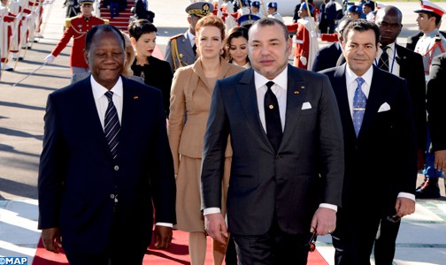 رئيس جمهورية الكوت ديفوار يحل بالمغرب في زيارة رسمية