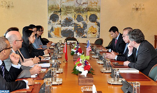 السيدة بوعيدة تتباحث مع السفير نائب مساعد وزير الخارجية الأمريكي لشؤون الشرق الأدنى