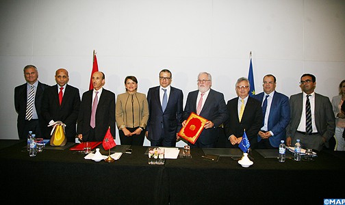 التوقيع بالرباط على اتفاقية بين المغرب والاتحاد الأوروبي لتمويل برنامج “معاهد التكوين في مهن الطاقات المتجددة والنجاعة الطاقية”