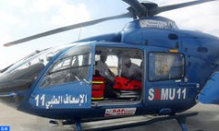 نقل شاب في حالة صحية متدهورة بالمروحية الطبية من طنجة إلى المستشفى الجامعي ابن سينا بالرباط (بلاغ)