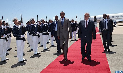 الرئيس الرواندي يحل بالمغرب