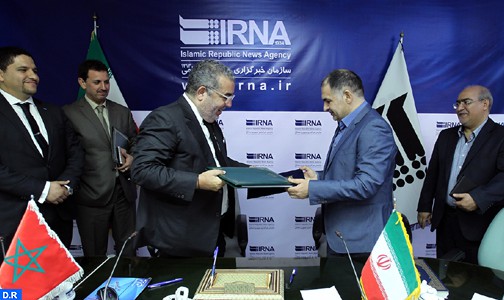 التوقيع على اتفاقية شراكة بين وكالتي الأنباء المغربية والايرانية