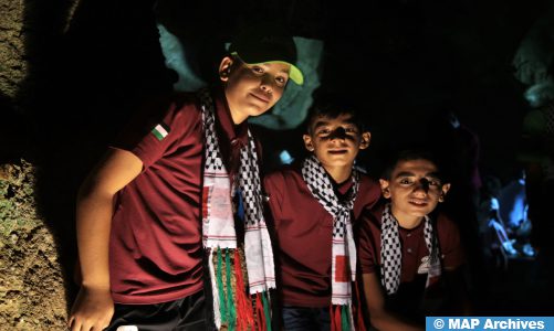 أطفال مقدسيون ينهون مخيمهم التحضيري في القدس استعدادا للسفر إلى المغرب