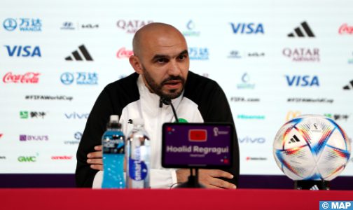 كأس العالم قطر 2022 .. المنتخب المغربي يخوض مباراة إسبانيا بنفس الحماس وإرادة تأكيد النتائج الايجابية (وليد الركراكي ) 
