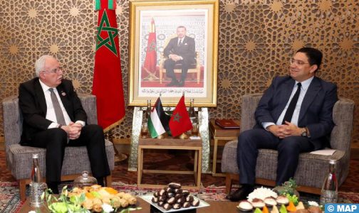 وزير الخارجية الفلسطيني يشيد بالدور الذي يضطلع به جلالة الملك للحفاظ على الوجود الفلسطيني في القدس