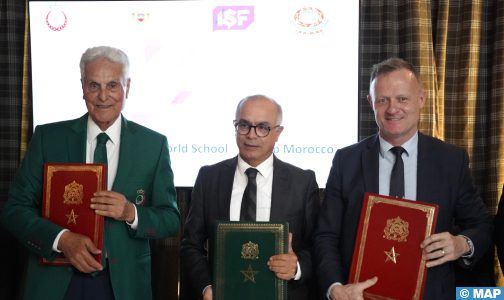 توقيع مذكرة تفاهم لاحتضان المغرب لمنافسات بطولة العالم المدرسية للغولف لسنوات 2025 و2026 و2028