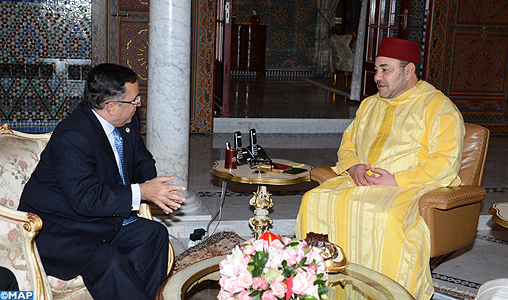 SM le Roi reçoit le ministre égyptien des Affaires étrangères