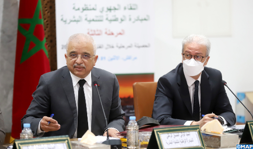 Rencontre régionale de l’écosystème INDH pour la présentation du bilan d’étape au niveau de Marrakech-Safi