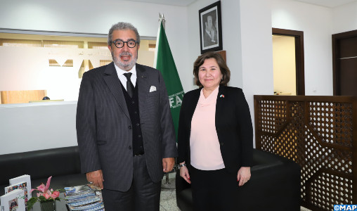 Le DG de la MAP s’entretient avec l’ambassadrice de la République du Kazakhstan au Maroc