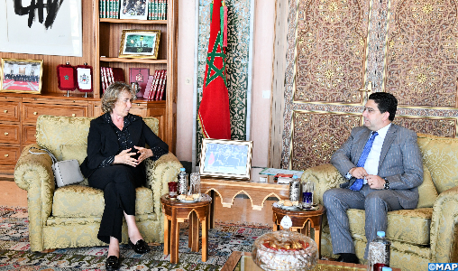 M. Bourita reçoit la Présidente de la commission des affaires étrangères et de l’émigration au sénat italien
