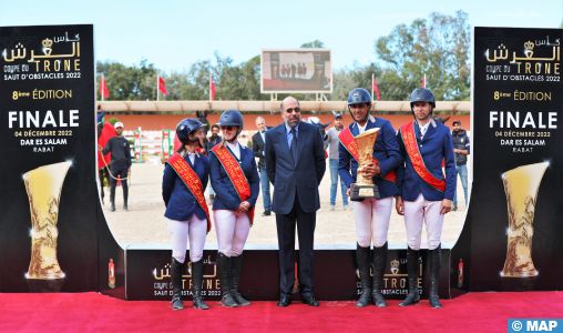 Coupe du trône de saut d’obstacles 2022: le Club équestre Oued Ykem remporte la 8è édition