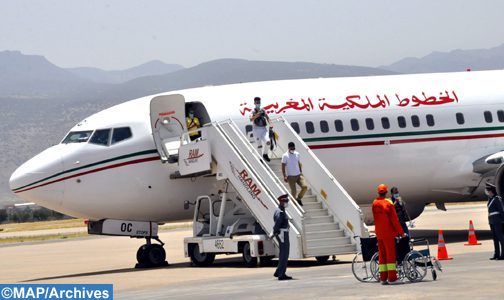 Aéroport International Mohammed V: Arrivée d’un deuxième avion de la RAM transportant 157 ressortissants marocains rapatriés du Soudan