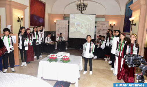 Al-Qods: Réception en l’honneur des enfants maqdessis de retour du Maroc à l’issue de la 14ème édition des colonies de vacances