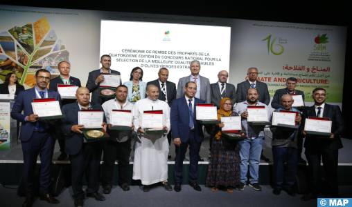 Meknès : 12 huiles d’olive appartenant à quatre régions primées lors du 14ème concours national